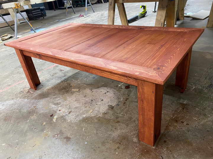 Handmade Wood Puzzle Table with Storage - Stumps Custom Wood - Stumps Custom Wood