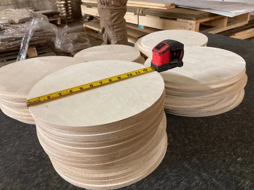 Round Plywood Cut Out | 1pc Circle Shape 6–16” | ½” Thick Birch Craft Wood