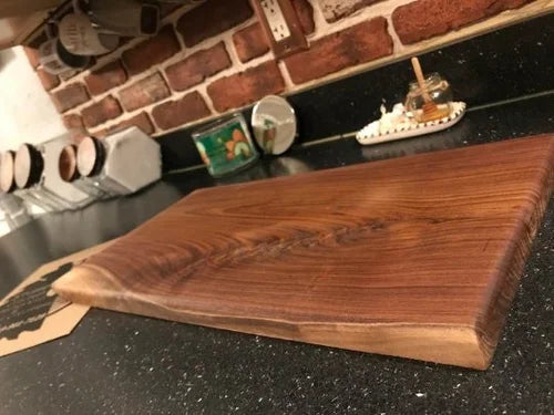 24x12 Live Edge Walnut Cutting Board | Handmade Kitchen Board