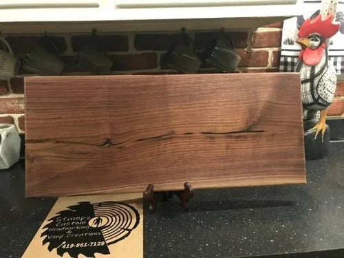 24x12 Live Edge Walnut Cutting Board | Handmade Kitchen Board
