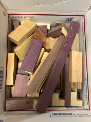 8lb Exotic Wood Cut Off Craft Bundle