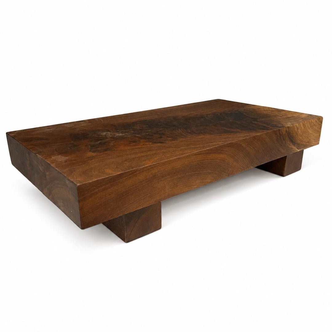 Handmade Walnut Wood Riser, Tabletop Plant Stand, Candle Display Shelf