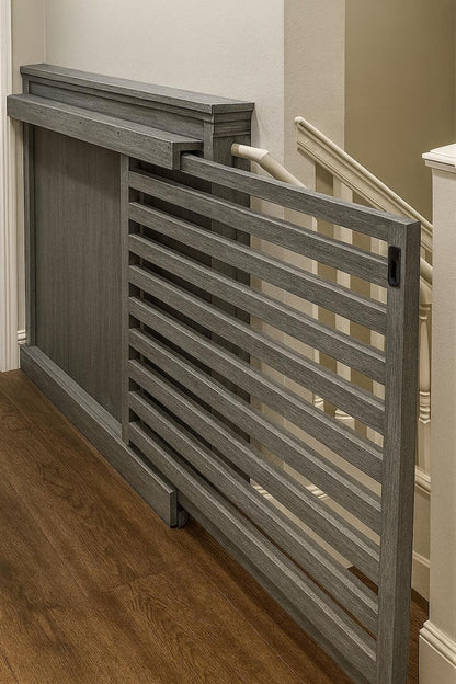 Modern Sliding Pocket Gate – Custom Baby & Pet Safety Gate