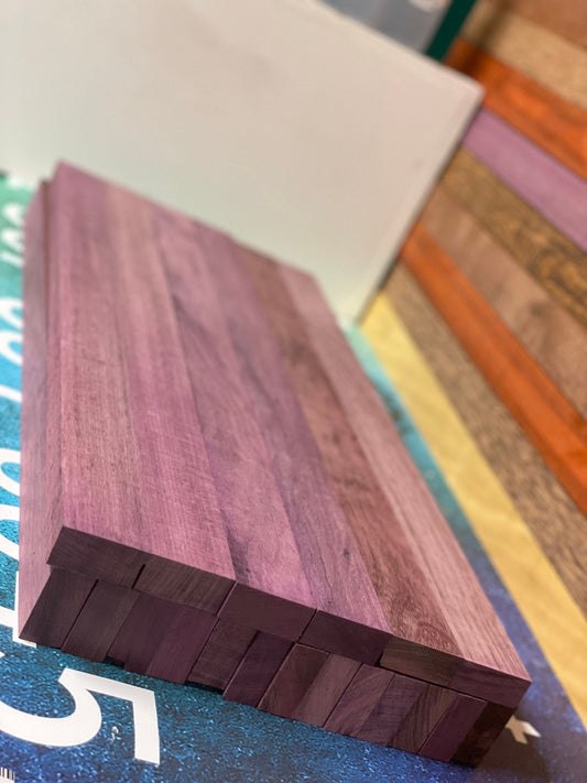Purple Heart Wood Blanks: Exotic Hardwood Lumber (19 pc)