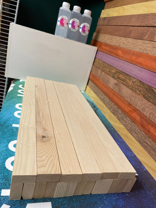 Ash Kings Hardwood Cutting Board Blanks: 3/4" x 1 3/4" (19 pc)