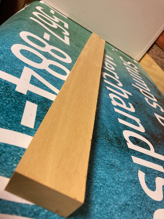 Single Pau Amarello Wood Blank: Yellow Heart Hardwood for Cutting Boards