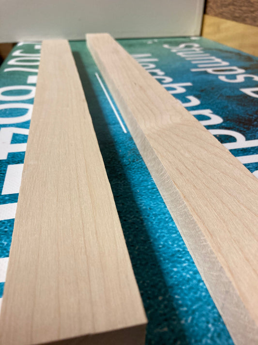 Single Hard Maple Cutting Board Blanks: Kiln Dried Wood Lumber