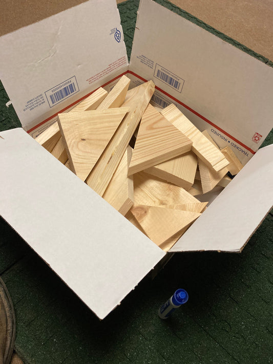 4lb Pine Wood Cut Offs: Craft Bundle Box