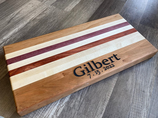 Jens Personalized Cutting Board, Name and Date Cutting Board
