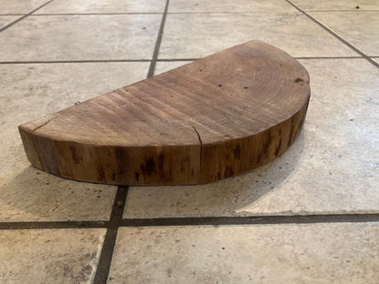 Natural Walnut Round Ledge: Rodent Cage Accessories