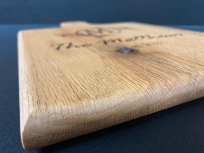Custom Oak Wedding Cutting Board: Personalized Charcuterie Board, Engagement & Anniversary Gift