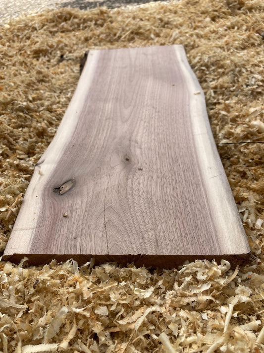 Black Walnut Live Edge Slab: DIY Charcuterie Board & Epoxy Tabletop