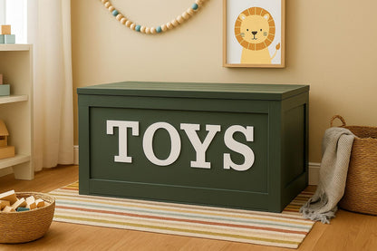 Personalized Wooden Toy Chest: Eco-Friendly Kids Toy Storage