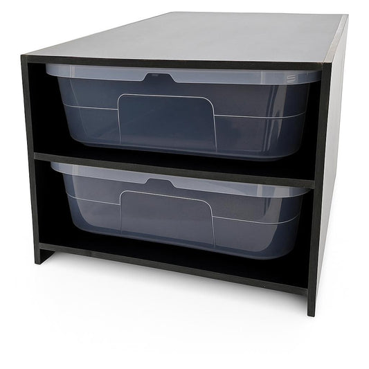 SCW 28qt Recessed Heat Reptile Rack | PVC Snake Breeder Rack