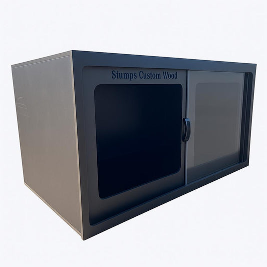 4 Foot (48") Black Bioactive PVC Reptile Enclosure