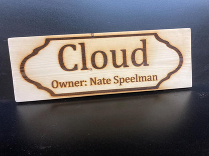 Custom Horse Stall Name Sign: Personalized Rustic Barn Plaque & Stable Gate Decor