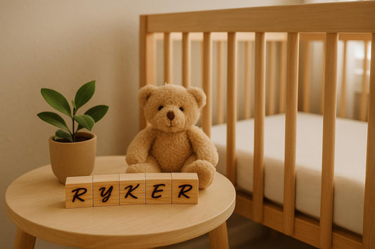 Personalized Wooden Name Blocks: Custom Baby Keepsake & Nursery Room Decor Gift