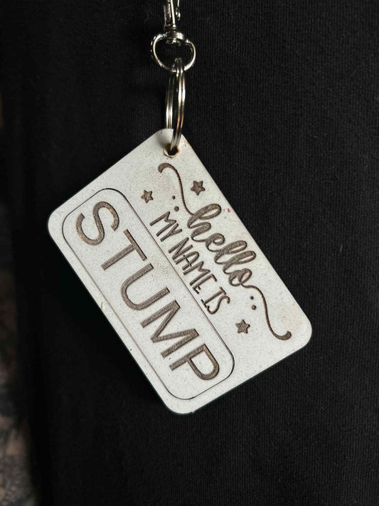 Colored Backpack Name Tag | Custom Bag Tag for Kids | Personalized School ID Tag | Wood Name Tag for Backpack | Back to School Gift