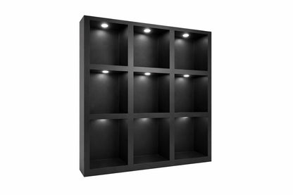 Illuminated Collector Display Cabinet Wall Showcase For Figures - Stumps Custom Wood