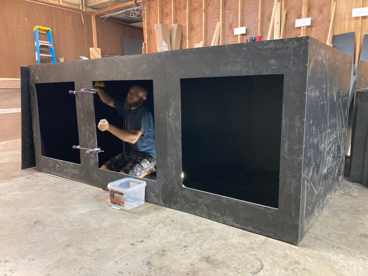 Large Bioactive PVC Reptile Enclosure with Tempered Glass Doors - Stumps Custom Wood