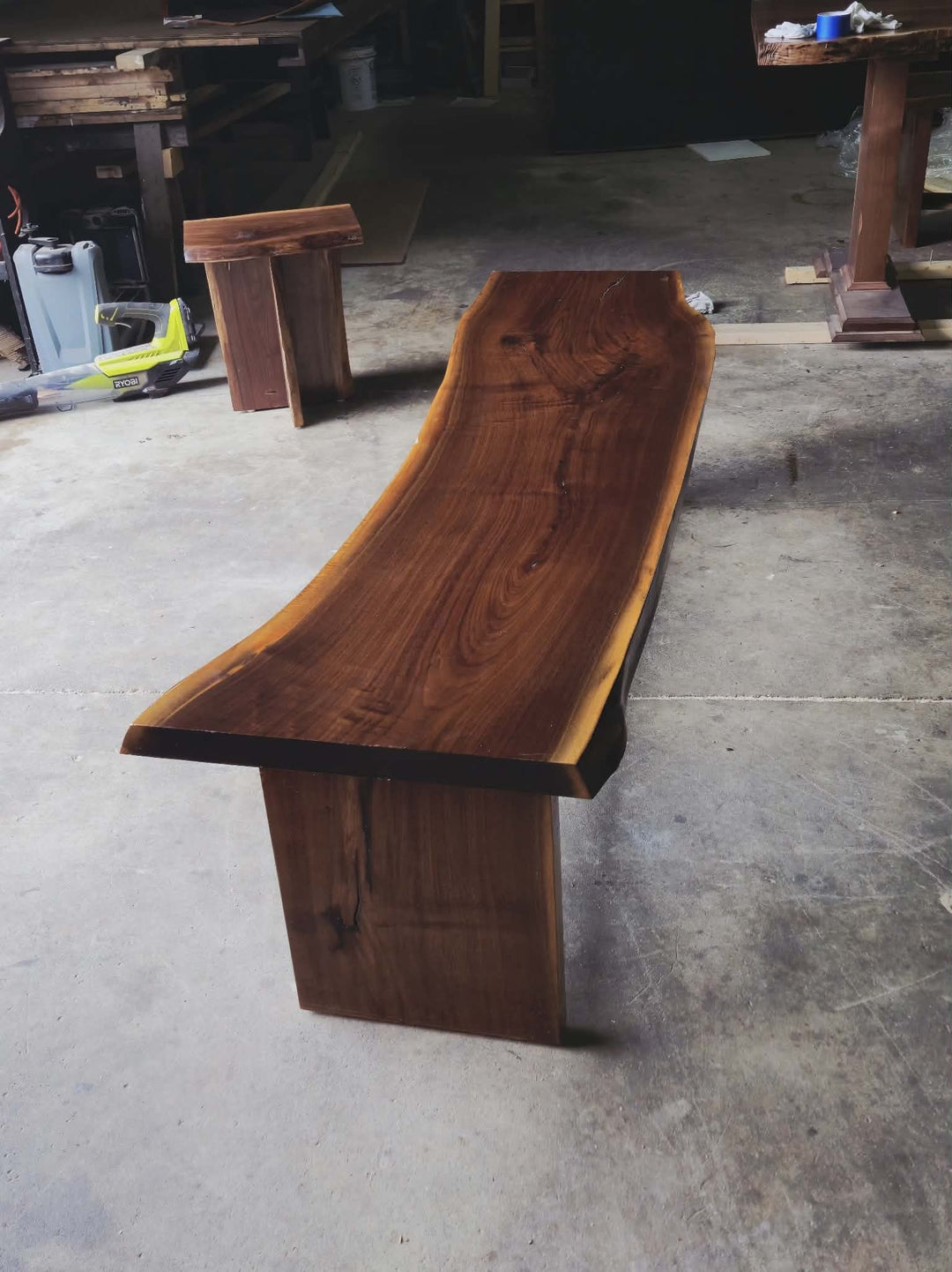 Live Edge Walnut Dining Table: Modern Furniture - Stumps Custom Wood
