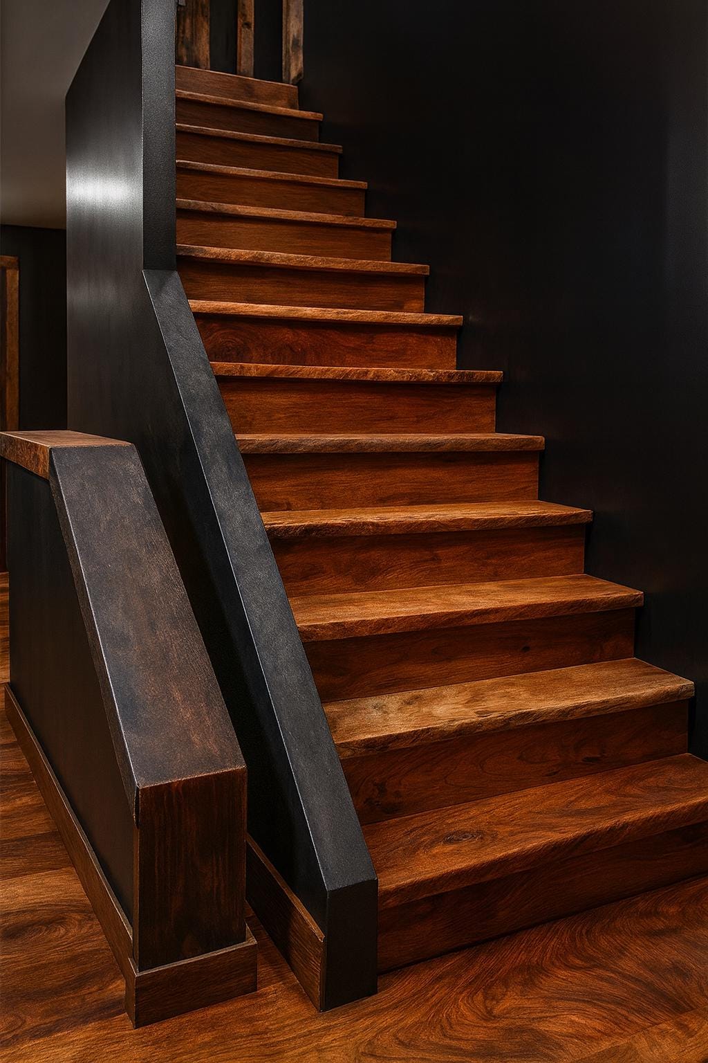 Live Edge Wood Stair Risers (4 Pack): Custom Solid Hardwood Upgrade - Stumps Custom Wood