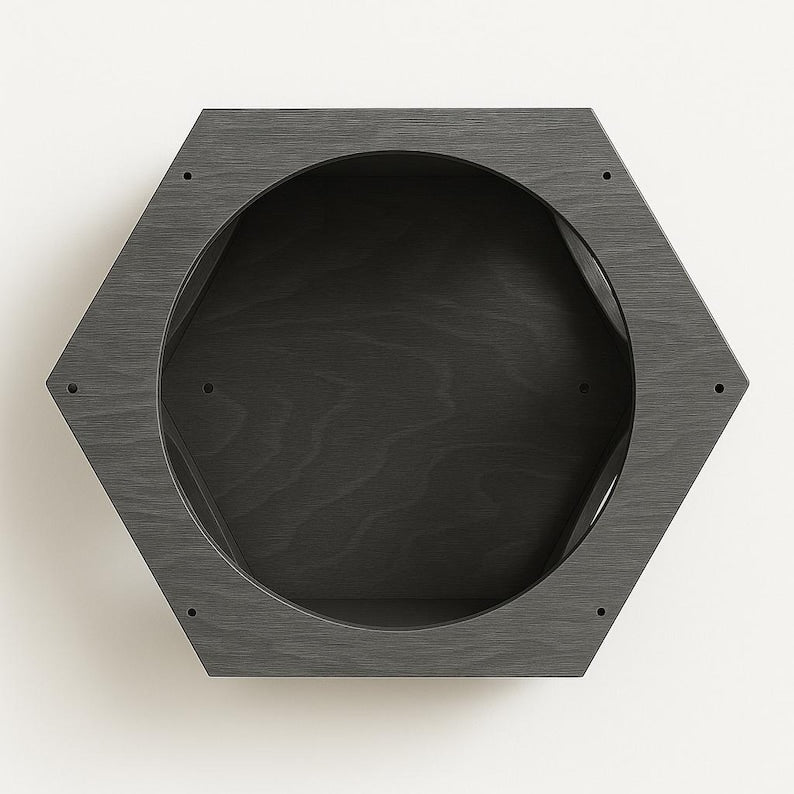 modern floating cat shelf | Wall Mounted Hut - Stumps Custom Wood