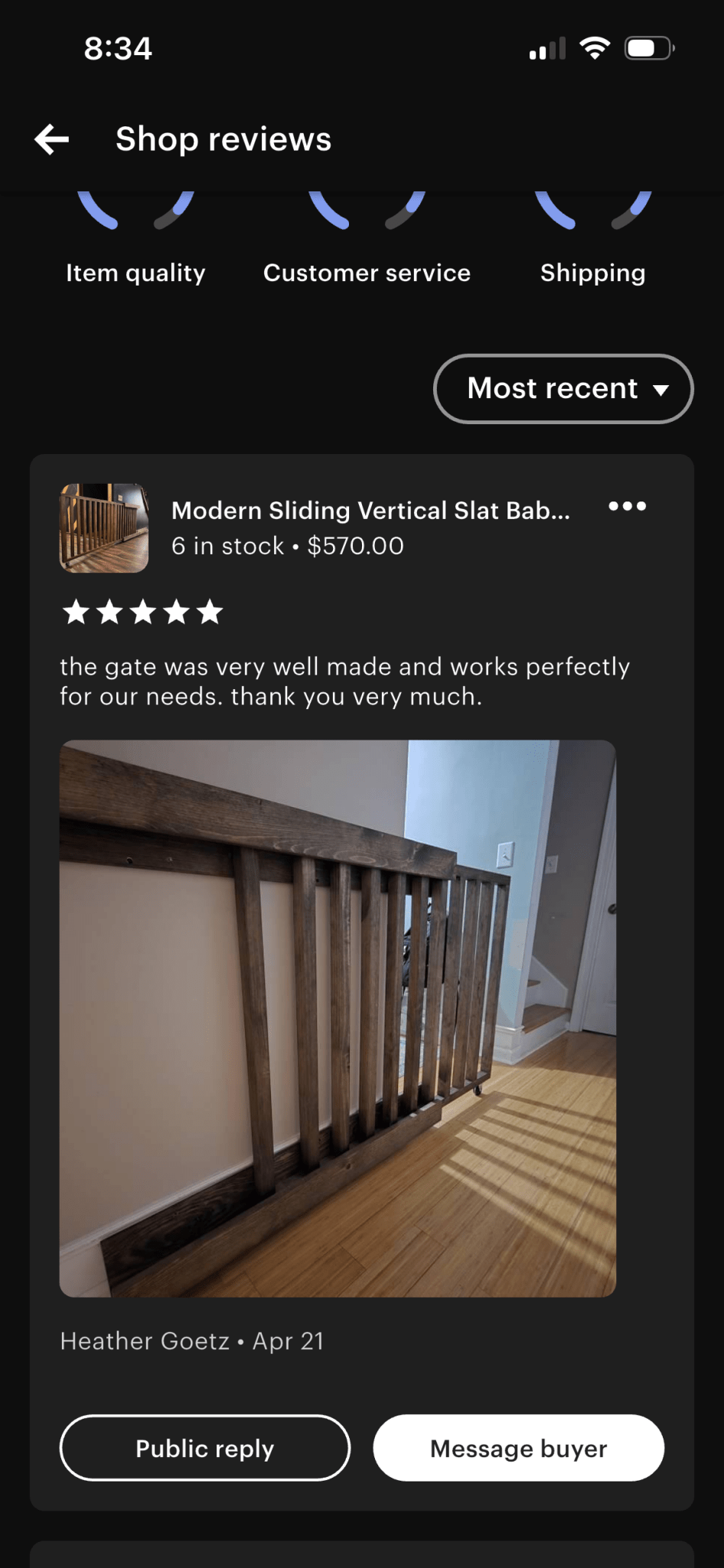 Modern Sliding Pocket Gate – Custom Baby &amp; Pet Safety Gate - Stumps Custom Wood