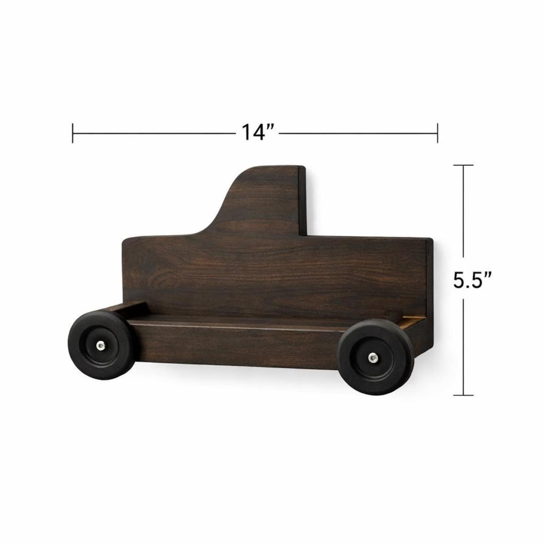Monster Truck Wall Shelf For Kids Room Toy Display - Stumps Custom Wood