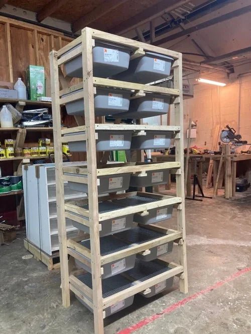 Mouse & ASF Rodent Breeding Rack | Rolling Maternity Rack - Stumps Custom Wood