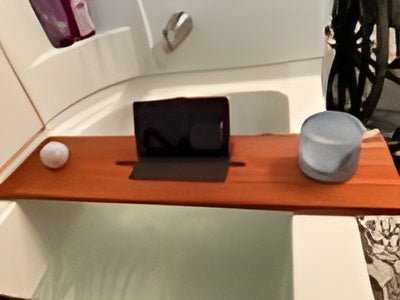 Padauk Wood Bath Tray | Handmade Exotic Wooden Bathtub Board - Stumps Custom Wood