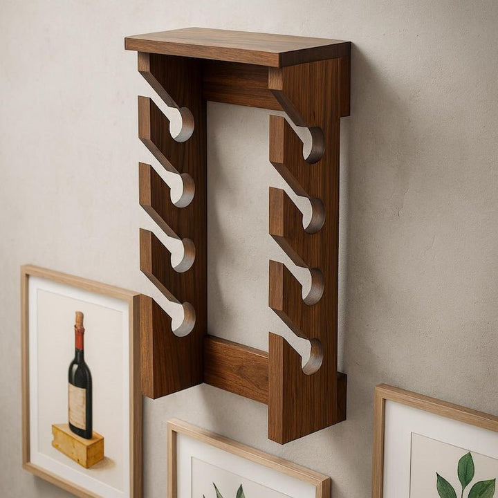 personalized hat organizer: Custom Mounted Hat Rack - Stumps Custom Wood