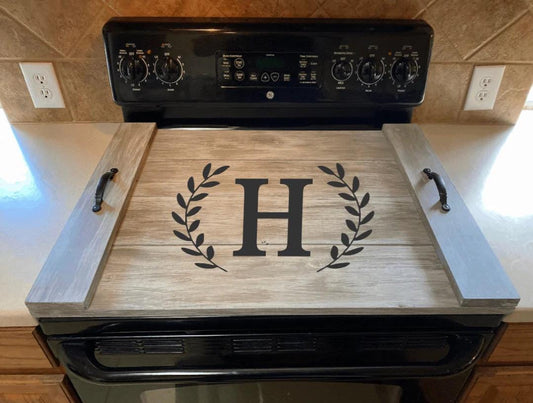 Personalized Noodle Board Stove Cover: Custom Size Electric - Stumps Custom Wood