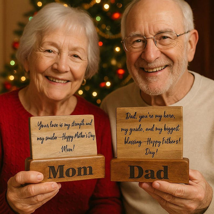 personalized wood Christmas card keepsake Personalized Unique Gifts - Stumps Custom Wood
