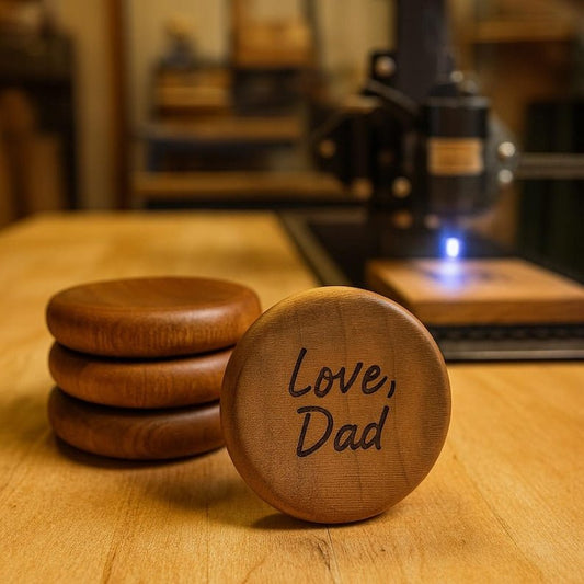 Personalized Wooden Fidget Palmstone – Anxiety Relief Gift - Stumps Custom Wood