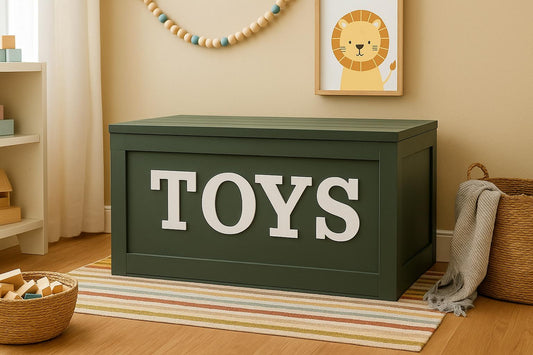 Personalized Wooden Toy Chest: Eco - Friendly Kids Toy Storage - Stumps Custom Wood