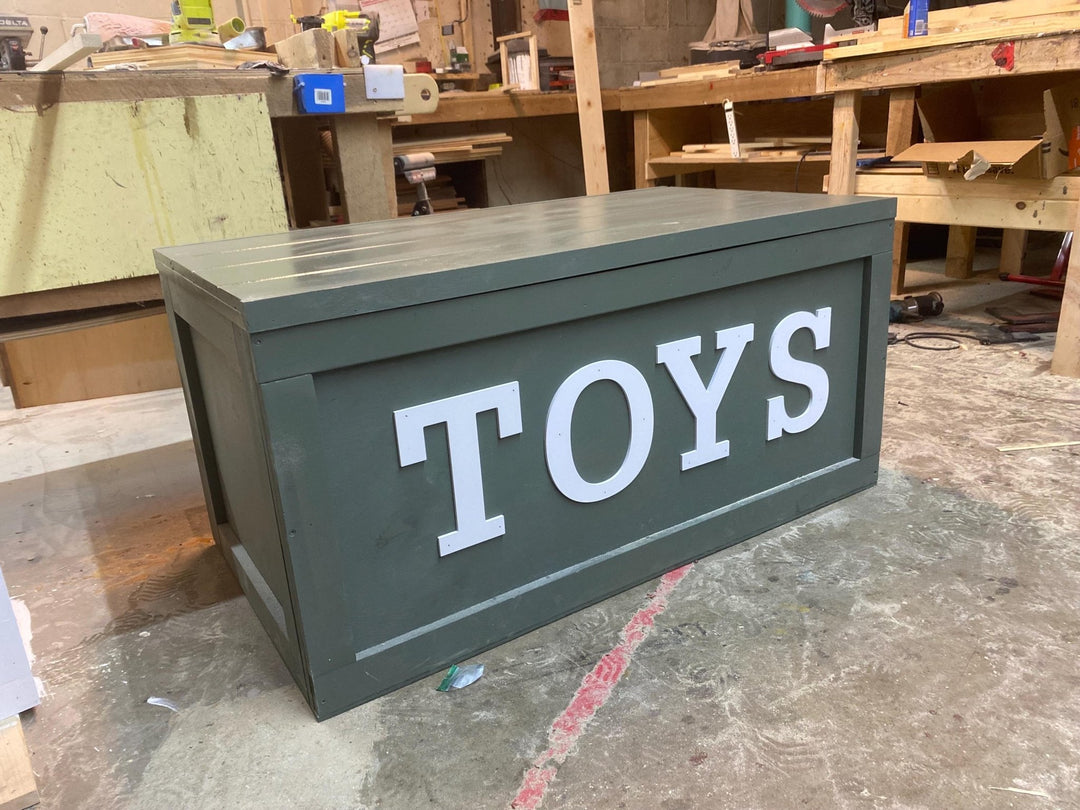 Personalized Wooden Toy Chest: Eco - Friendly Kids Toy Storage - Stumps Custom Wood