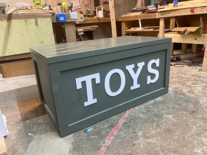 Personalized Wooden Toy Chest: Eco - Friendly Kids Toy Storage - Stumps Custom Wood