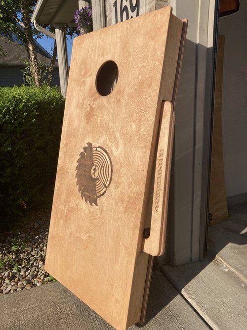 portable cornhole boards – Lightweight, All - in - One Portable Cornhole - Stumps Custom Wood