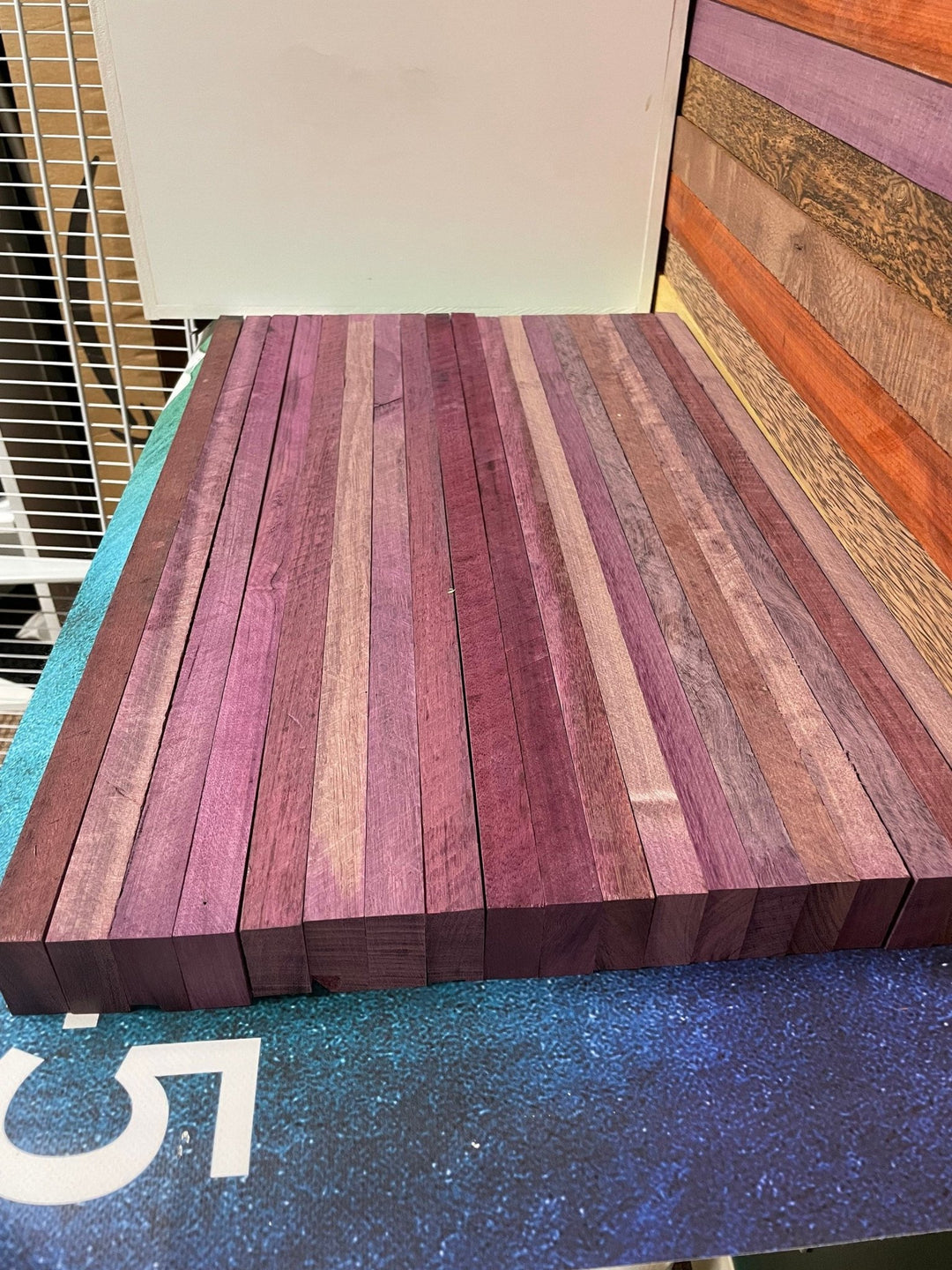 Purple Heart Wood Blanks: Exotic Hardwood Lumber (19 pc) - Stumps Custom Wood