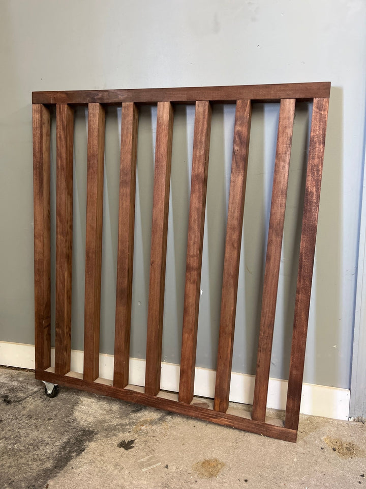 Red Mahogany Sliding Pocket Gate 35.5 wide x 41” tall (Clearance) - Stumps Custom Wood
