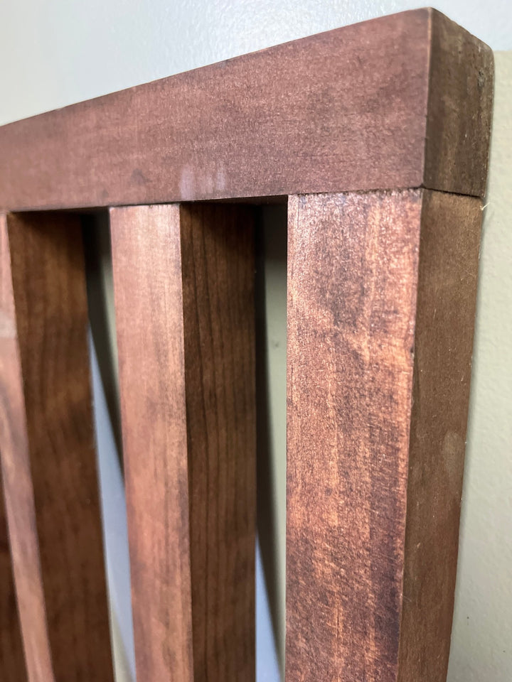 Red Mahogany Sliding Pocket Gate 35.5 wide x 41” tall (Clearance) - Stumps Custom Wood
