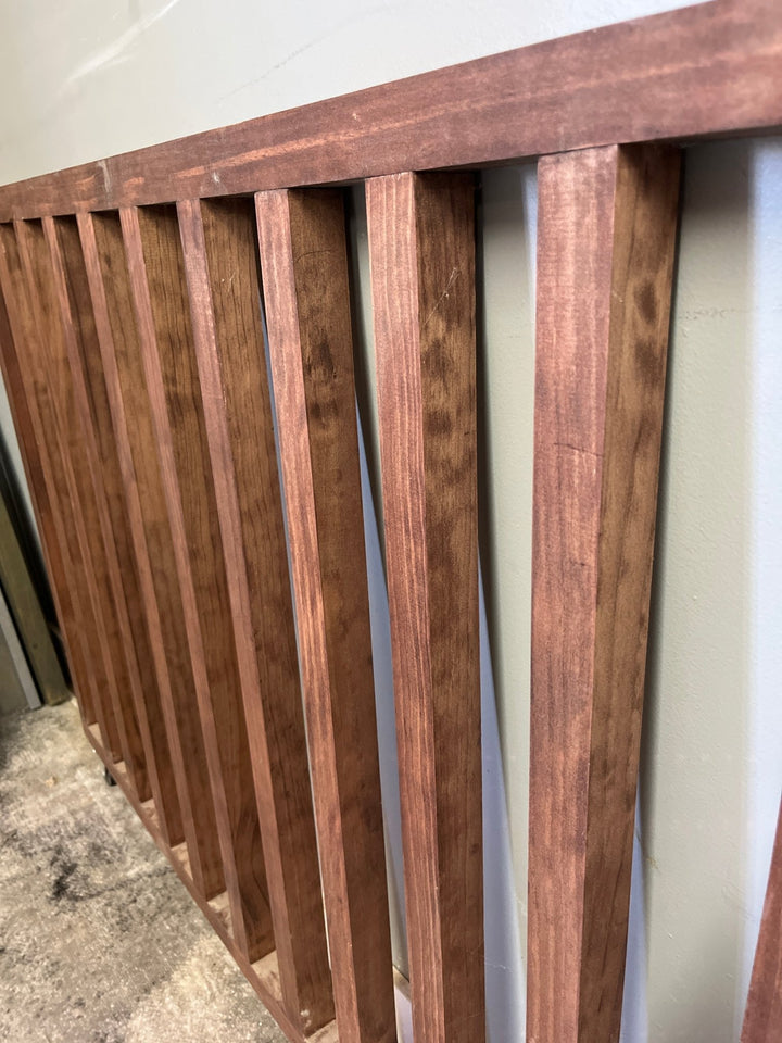 Red Mahogany Sliding Pocket Gate 47” wide x 37” tall (Clearance) - Stumps Custom Wood