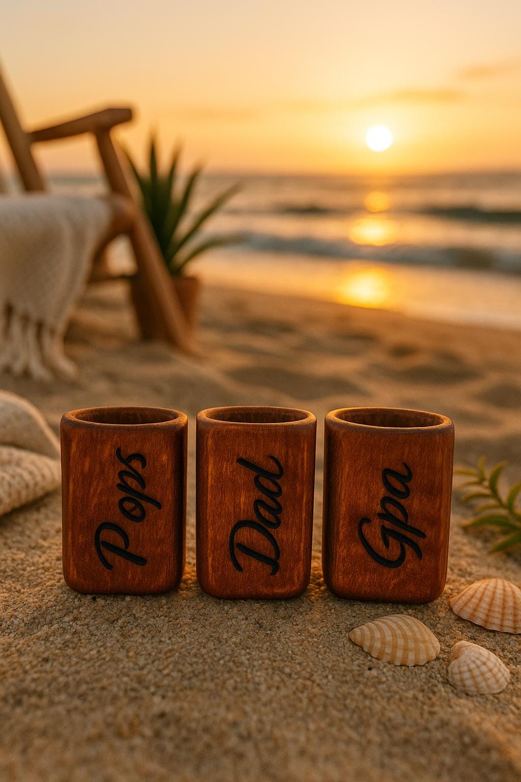 Redwood Shot Glass with Name | Custom Engraved Wood Shot Glass - Stumps Custom Wood