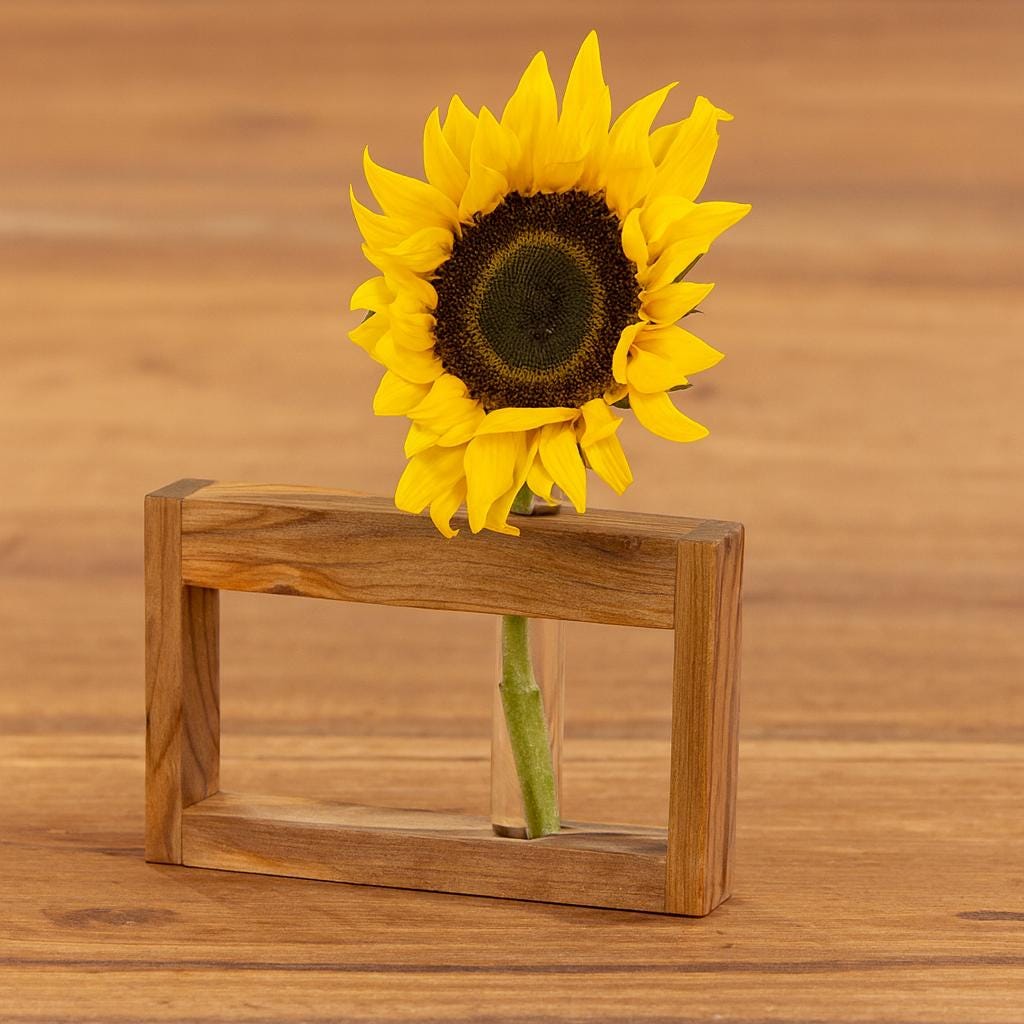Rustic Live Edge Propagation Station | Handmade Wooden Plant Holder - Stumps Custom Wood