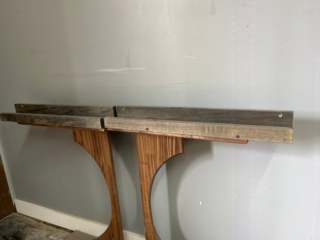 (Set of 2) Floating Picture Ledge 24” Stained Ebony (Clearance) - Stumps Custom Wood