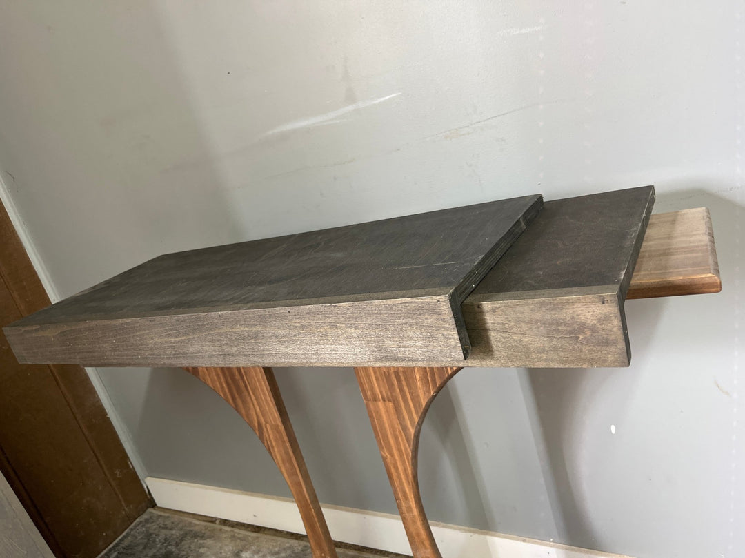 (Set of 2) Wire Shelf Covers 30” x 12” deep Stained Ebony (Clearance) - Stumps Custom Wood