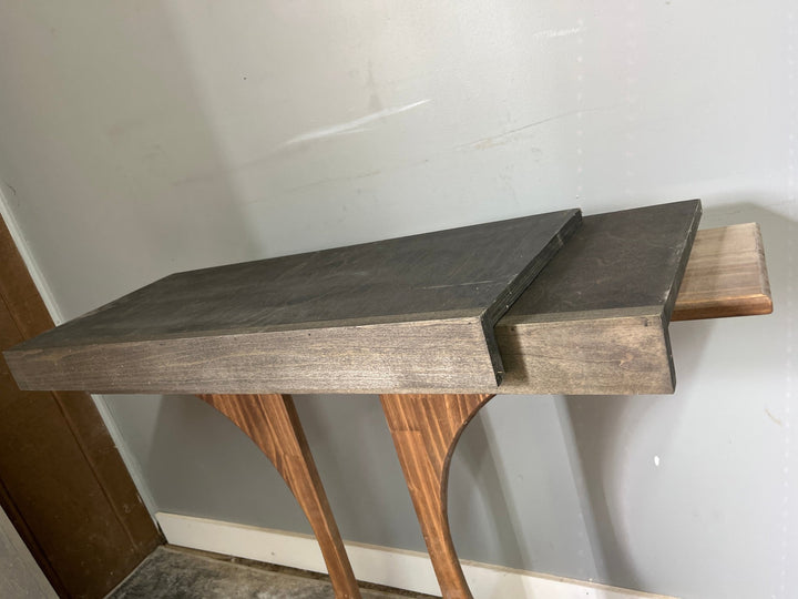 (Set of 2) Wire Shelf Covers 30” x 12” deep Stained Ebony (Clearance) - Stumps Custom Wood