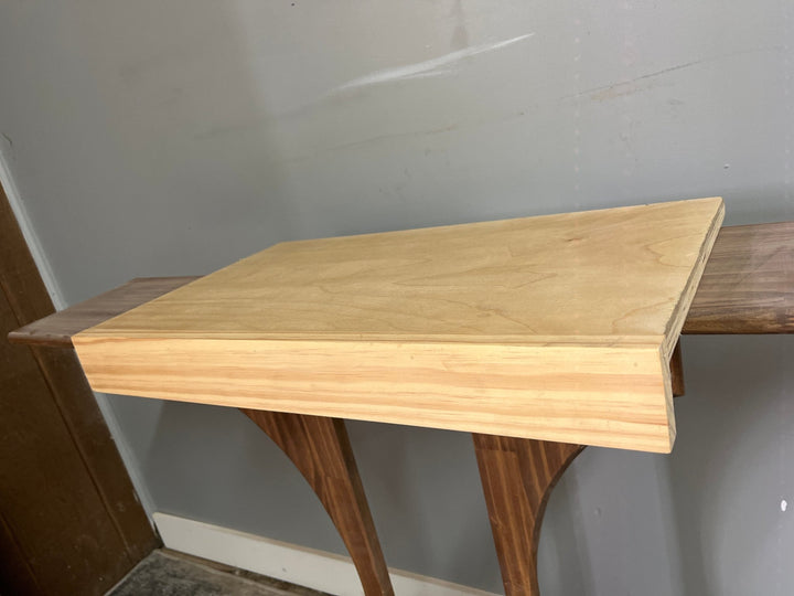 Single Wire Shelf Cover 22” x 12” deep Stained Natural (Clearance) - Stumps Custom Wood