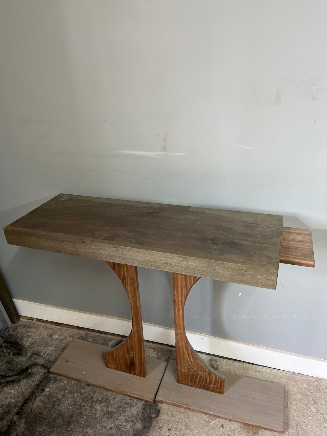 Single Wire Shelf Cover 35” x 12” deep Stained Ebony (Clearance) - Stumps Custom Wood
